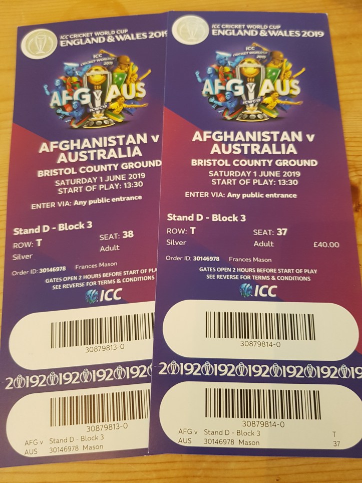 Cricket tickets